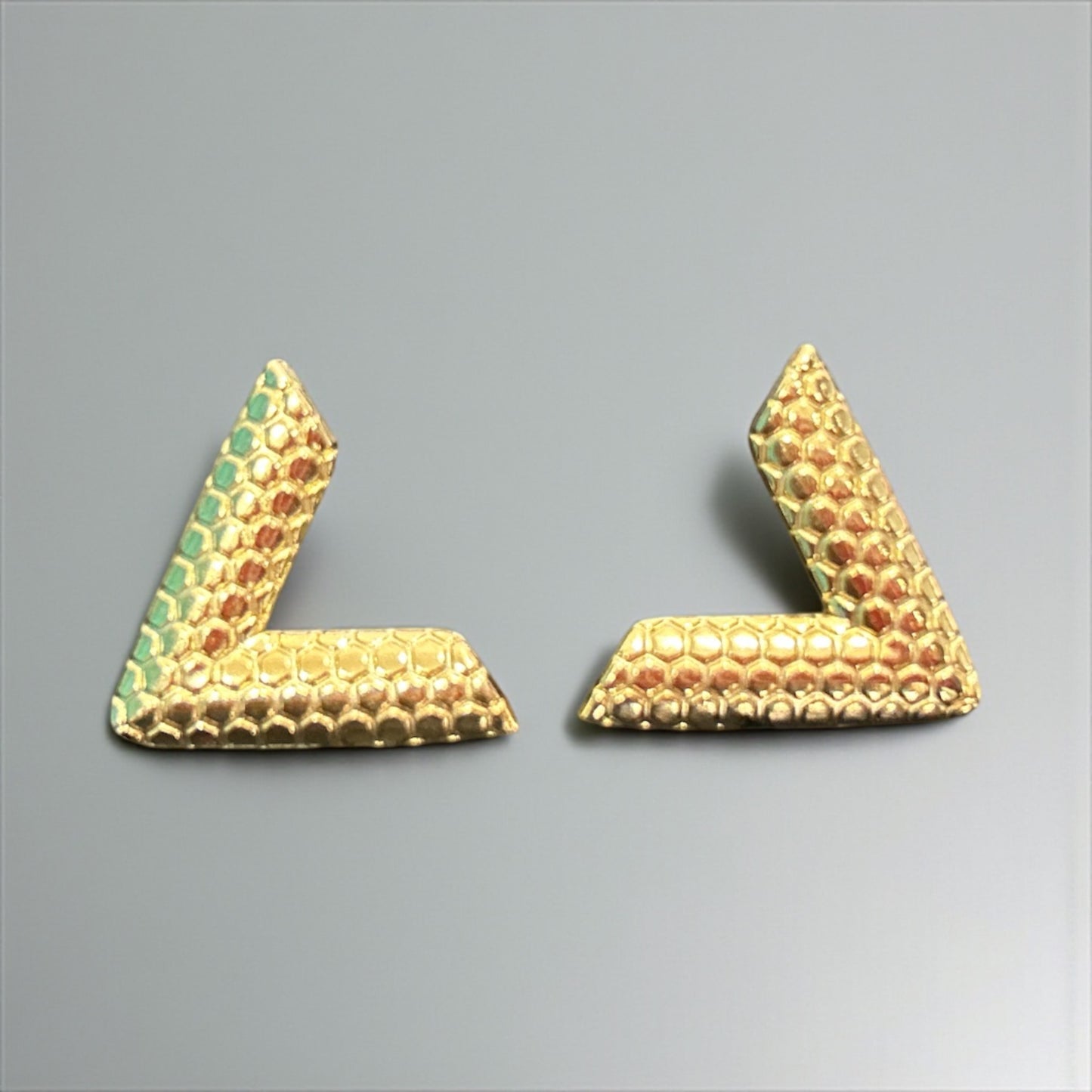 V-Shaped Gold-plated Anti Tarnish Earrings