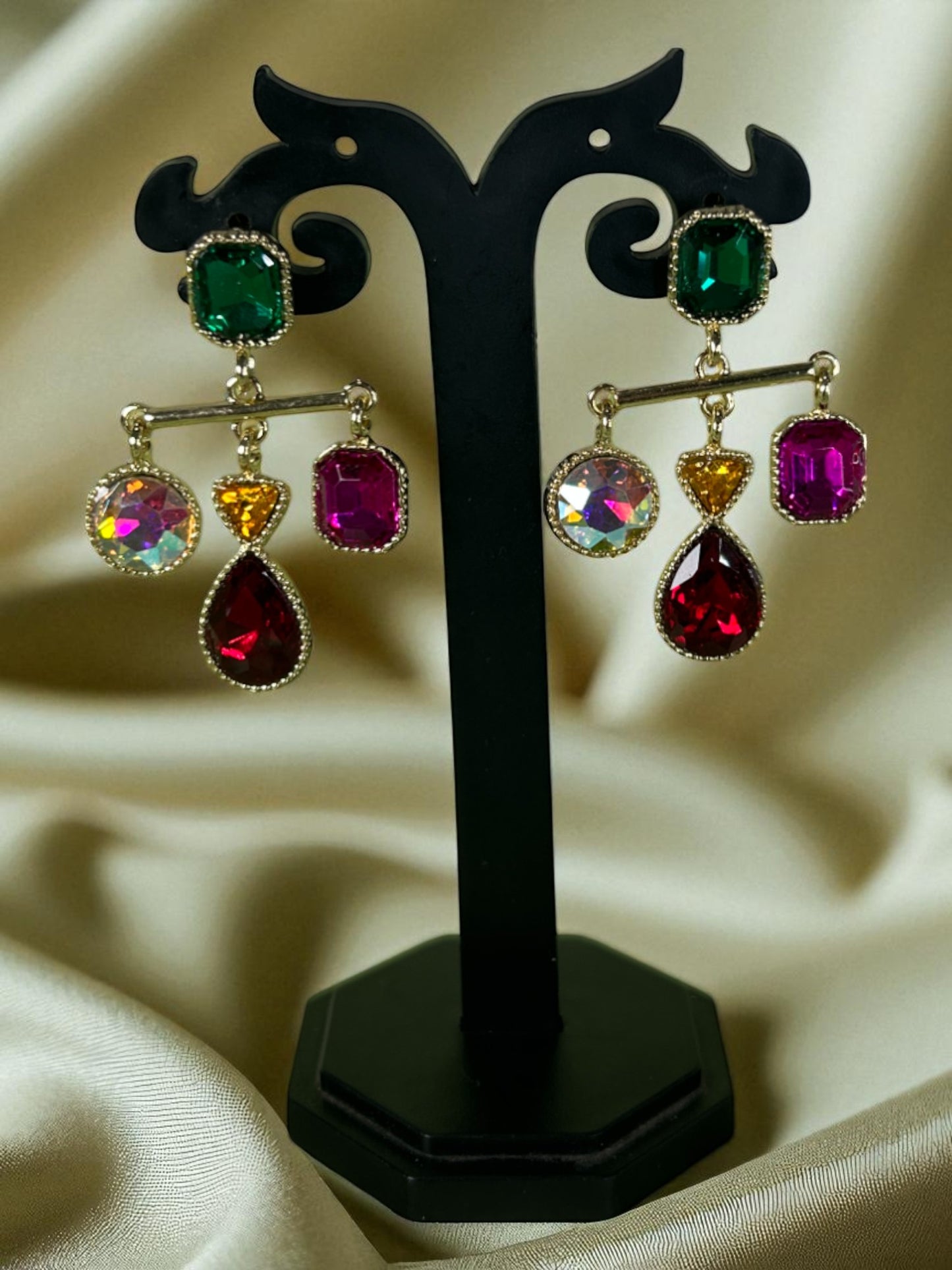 Contemporary Stud Earrings in a Gold Finish by JOKER & WITCH