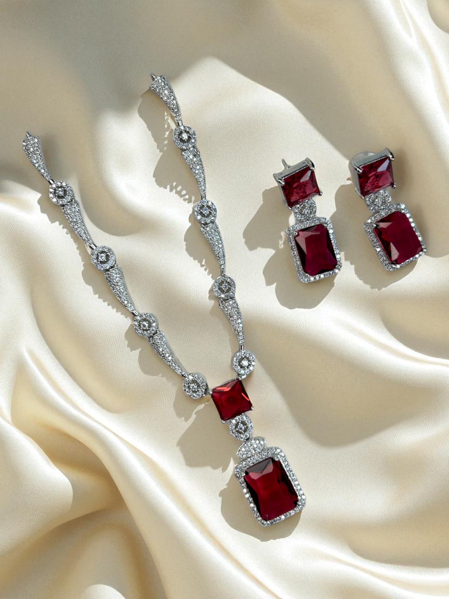 American diamond necklace set