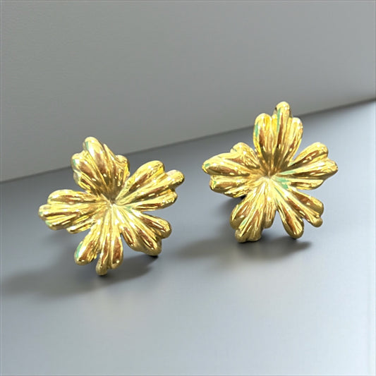 Anti-Tarnish Floral Earring